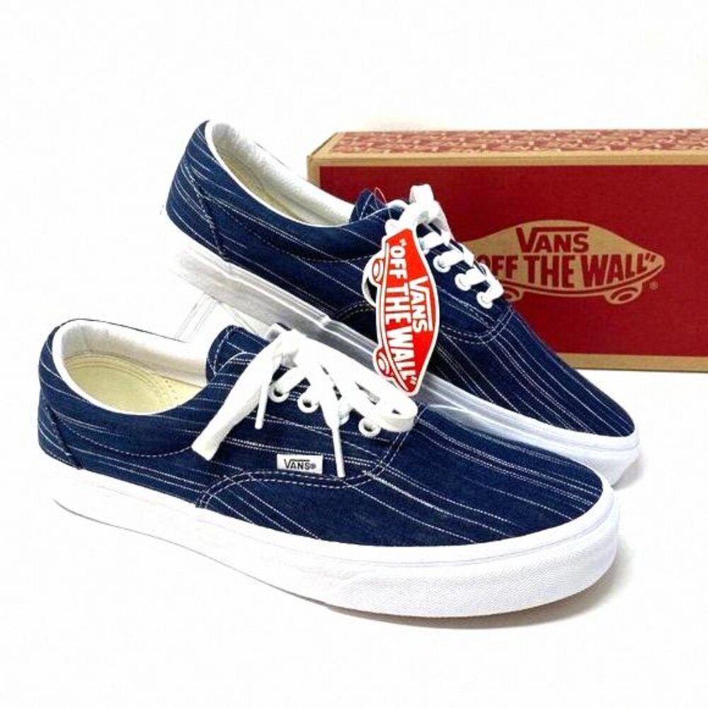 💖MEGA SALE💖VANS Era Suiting Blue Navy Stripes VN0A4U392RI Men's Textile Casual - Picture 10 of 12